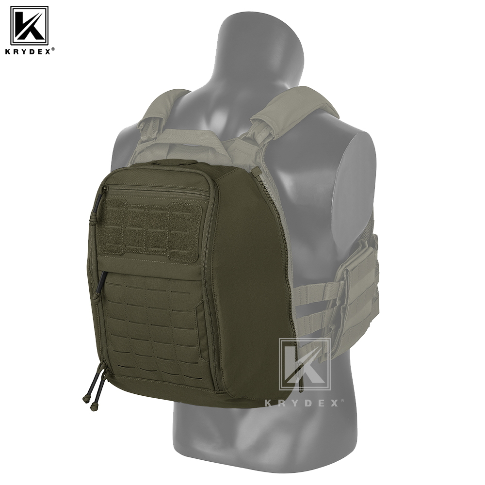 Hydration Vest - KRYDEX Taktischer Aufsteck-Rucksack Jagd-MOLLE-Helm-Hydrationsrucksack Westenzubehör für