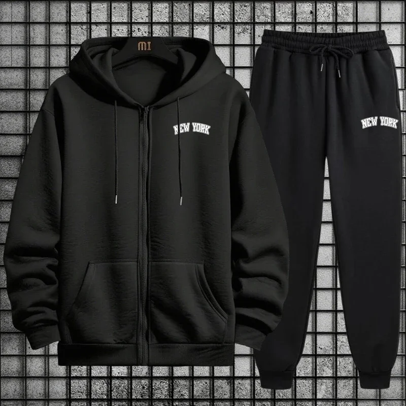 Joggers Pants - 2026 Modischer Trainingsanzug mit Reißverschluss-Hoodie und