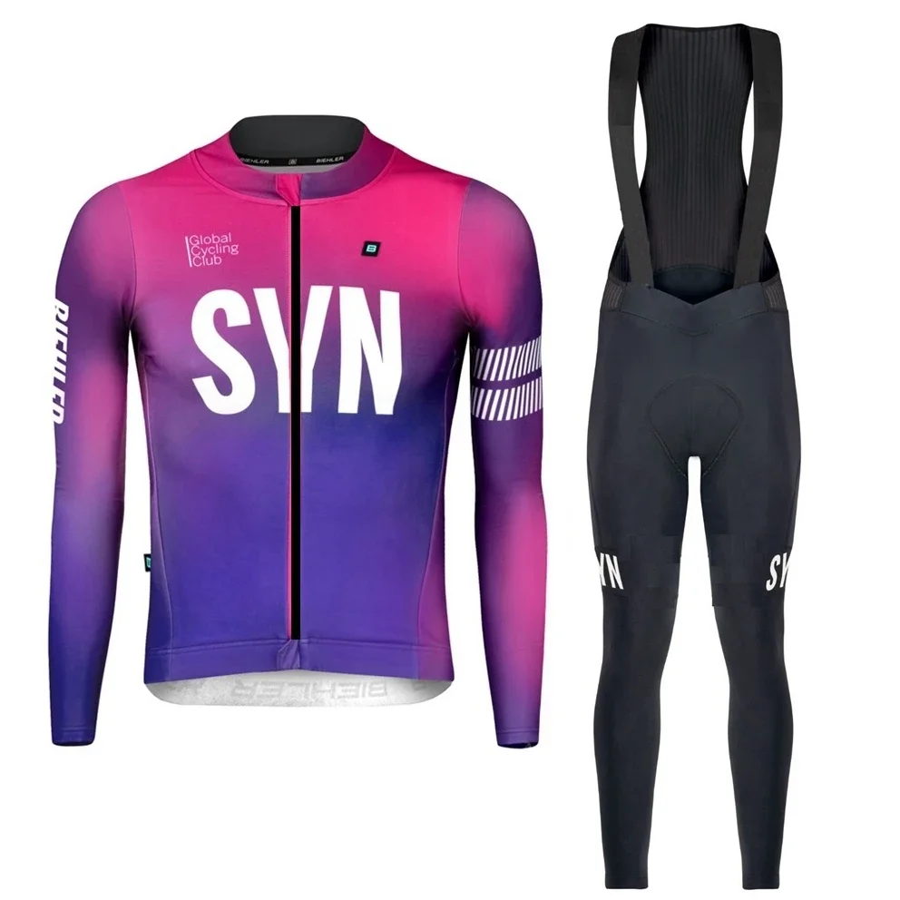 Race Bib - SYN-Colorful Langarm-Radtrikot für Herren, eng anliegendes