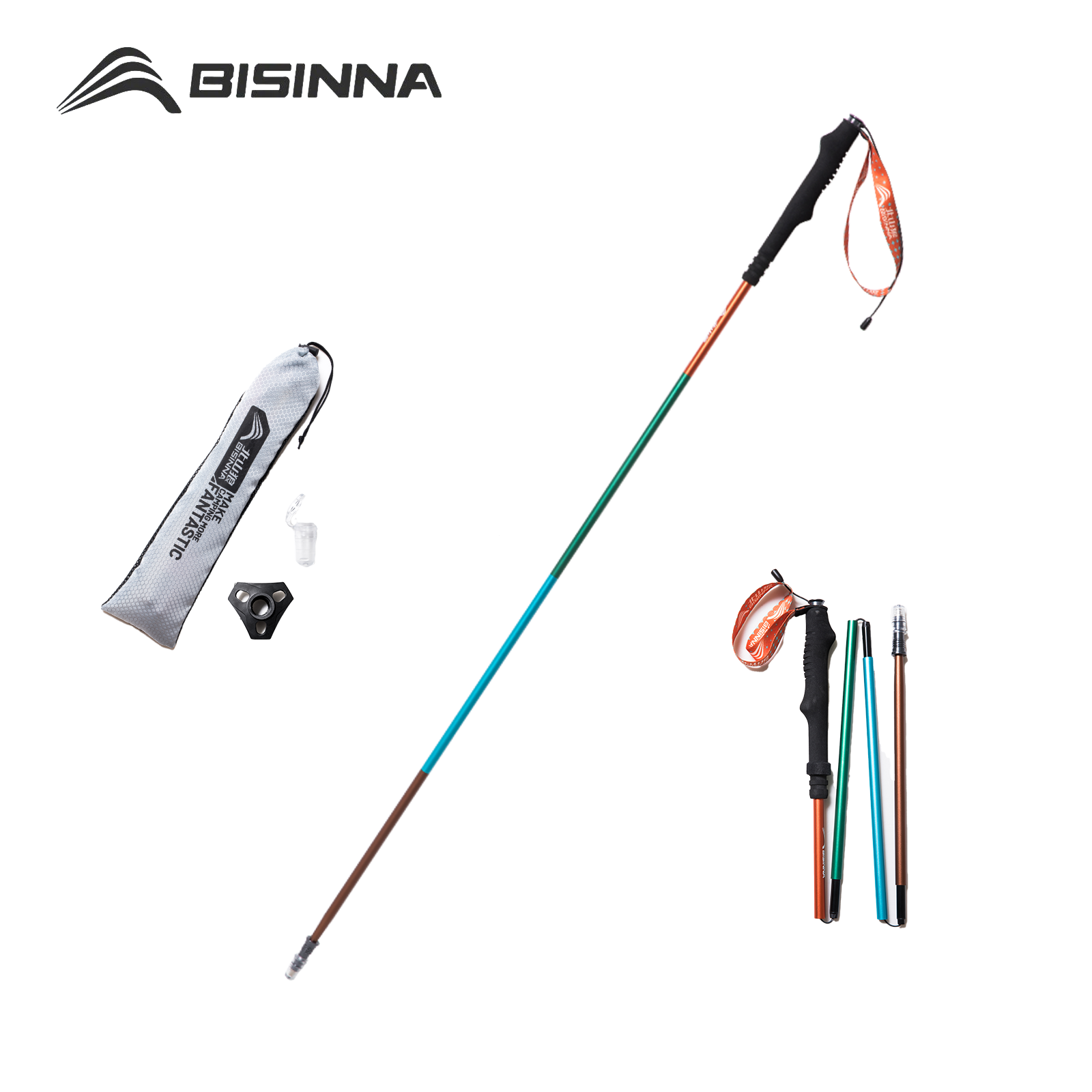 BISINNA 2 Stück Trekkingstöcke – Trekking Pole Carbon Bewertung und Preis