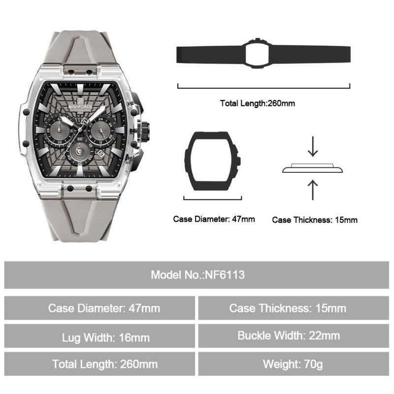 NF6113 NAVIFORCE Herren Multif – Running Watch Bewertung und Preis